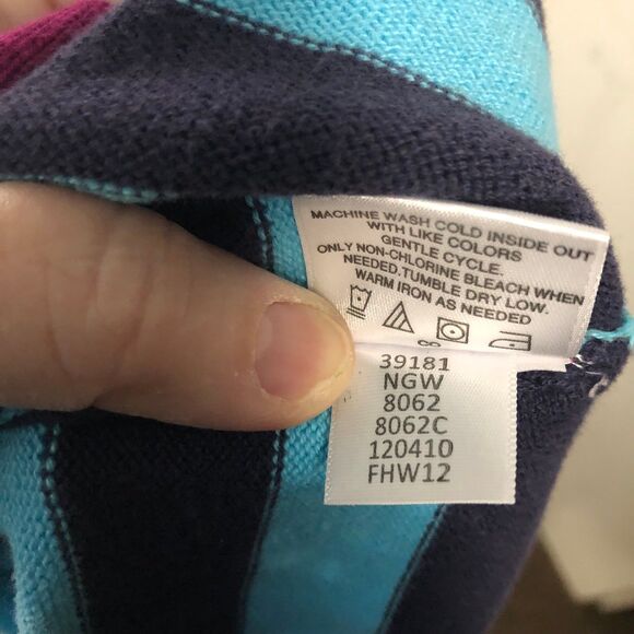 Hannah Anderson Little Girls Sweater Dress SZ 10 (140), Mixed Prints - Picture 8 of 8